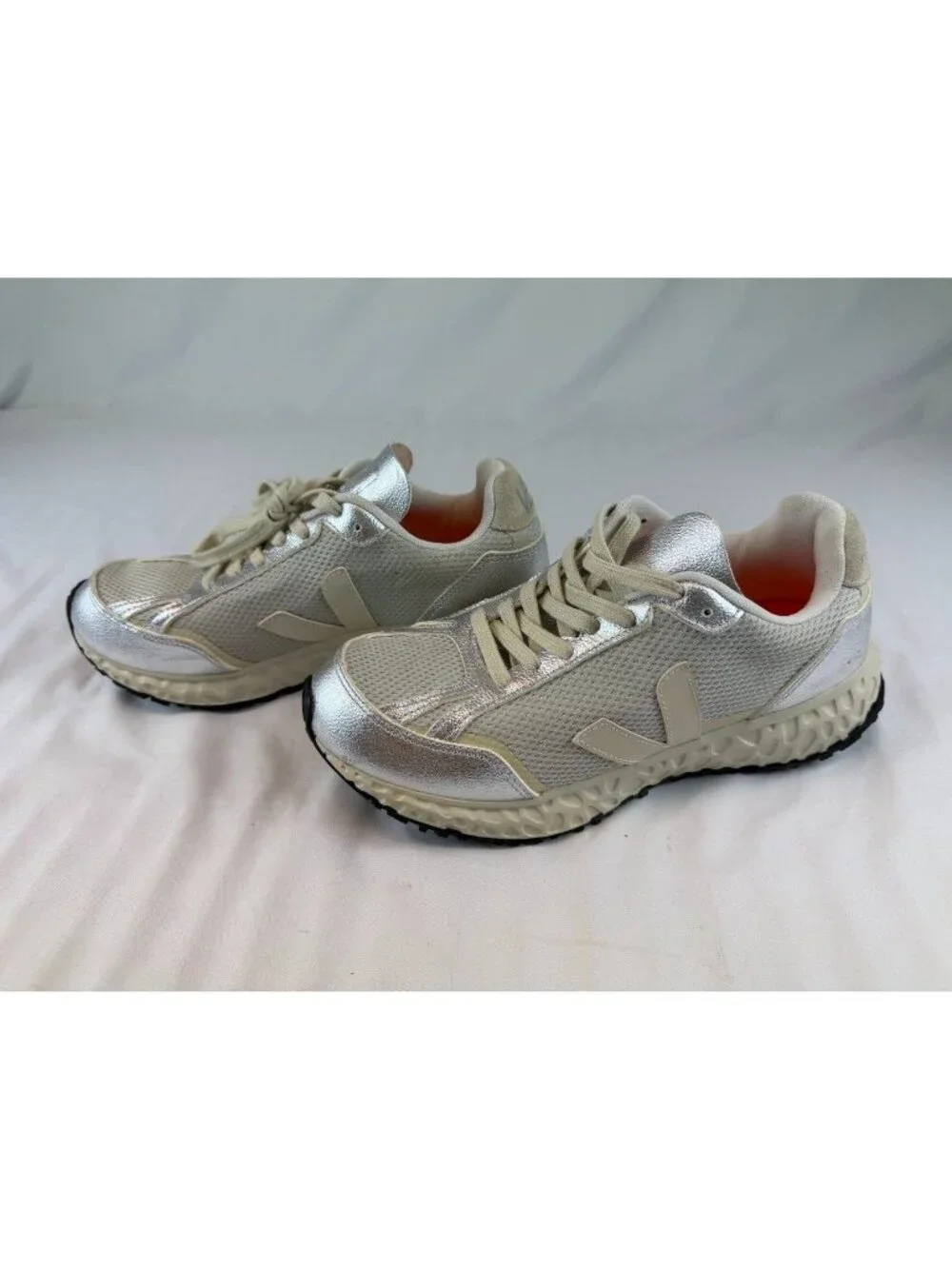 CONDOR ROYALE ALVEOMESH NATURAL PIERRE SILVER Size 39 US 8